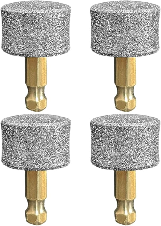 Dog Nail Grinder Replacement Head, 4 Pack Pet Nail Grinder Diamond Tip Replacement Professional Dog Claw Smoothing Grinder Bits, Safe and Painless Replaceable Diamond Nail Grinder Tips