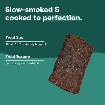 Jinx Tenders Beef Jerky Dog Treats, All Natural Ingredients, Soft and Chewy, Low-Calorie, Slow-Smoked Beef & Liver, No Fillers, 5oz, 6 Pack