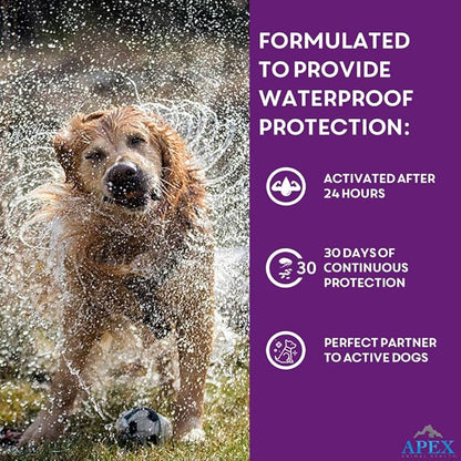 Apex Plus Flea and Tick Prevention for Dogs | Large (45-88 lbs) | 3-Month Supply | Dog Flea and Tick Treatment | 24-Hour Activation, Waterproof, 30-Day Protection