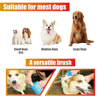 Dog Paw Cleaner for Dogs with Handle, Medium, Blue