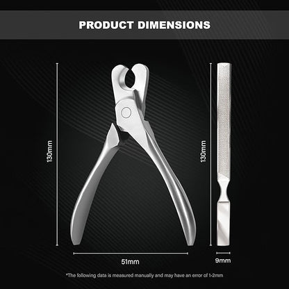 Dog Nail Trimmers & Cat Nail Clipper, Heavy Duty Stainless Steel Claw Clippers for Large Dogs & Indoor Cats, Dog Toenail Clippers with Nail File - Professional Grooming Tool for Dogs, Cats, Small Pets
