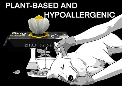 Dog Ear Canal Wipes - Plant-Based Hypoallergenic Pet Grooming Wipes - Free Cleaning Wipes for Dogs and Cats - Sensitive Skin Moist Wipes - Earth Friendly Biodegradable Pet Wipes