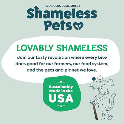Shameless Pets Dental Treats for Dogs, A Cluck A Day (32 Sticks) - Sticks With Digestive Support for Teeth Cleaning & Fresh Breath - Dog Bones Chews Free From Grain, Corn & Soy