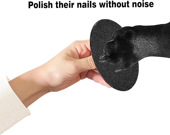 Dog Nail File Board Stress Free Handheld Scratch Pad for Dogs Portable Pet Nails Trimming Grinding Tool 2 Pack Each with 4 Pcs Replaceable Sandpapers