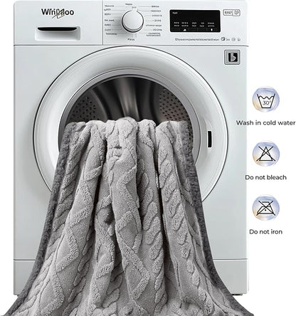 Waterproof Pet Blanket, Liquid Pee Proof Dog Blankets for Sofa Bed Couch, Reversible Sherpa Fleece Furniture Protector Cover for Small Medium Large Dogs Cats,Light Grey X-Largeï¼85" x 57"ï¼