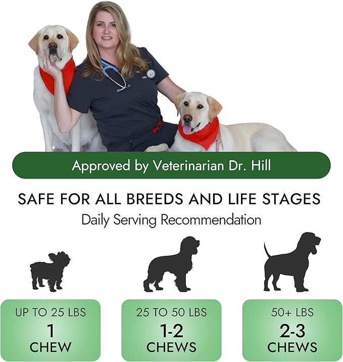 Pet Vet Allergy Relief Chews for Dogs (Beef Liver) – Itchy Skin Relief for Dog Allergies – Skin Irritation Treatment, Allergy Chews, Pet Probiotics – Dog Health