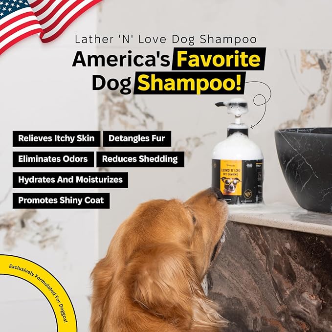 Natural Pet Wash, Dog Grooming Shampoo with Aloe Vera, Itchy Skin, Allergy Relief, Pet Supplies with No Parabens & Sulfates, Long-Lasting Scent, Reduces Odors, for All Breeds & Puppies, 16.9 Fl Oz