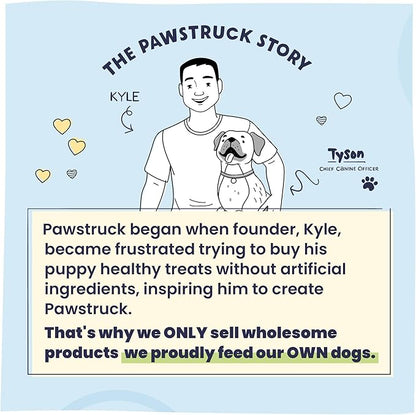 Pawstruck Natural Knee Cap Dog Bones - Treats for Aggressive Chewers, Low Fat and High Protein Chews, Beef Flavor, Long Lasting and Calming Rawhide Alternatives - 10 Pack - Packaging May Vary