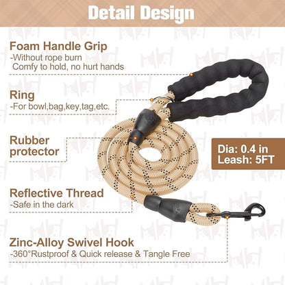BEAUTYZOO Small Dog Harness and Leash Set,Step in No Chock No Pull Soft Mesh Dog Harnesses Reflective for Extra-Small/Small Medium Puppy Dogs and Cats, Plaid Dog Vest Harness for XS S Pets, Beige XL