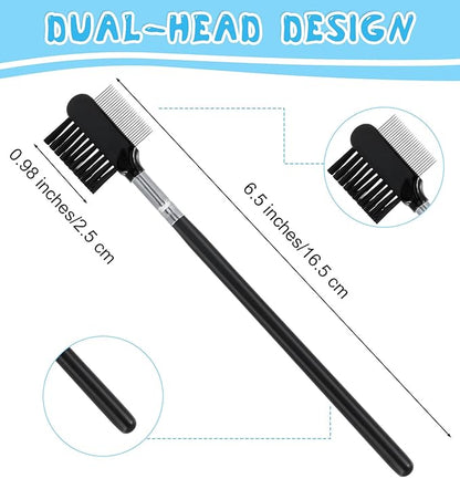 4 Pack Dog Eye Comb Double-Sided Metal Grooming Tool for Debris Removal, and Gentle Eye Care for Puppies and Kittens