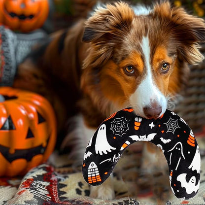 Mity rain Dog Pillow, Dog Calming Pillow Large 14.2" * 9.4", Anxiety Relief Pillow for Dog, Ultra Soft High Density Neck Pillow for Joint Relief Sleeping Improve, Pet Calming Pillow (Halloween)