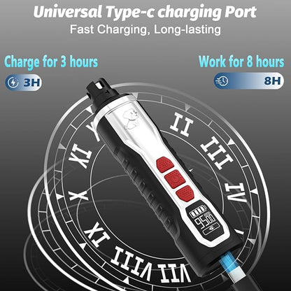 Dog Nail Grinder Upgraded, Professional 5-Speed Electric Rechargeable Pet Nail Trimmer Super Quiet Painless Paws Grooming & Smoothing for Small Medium Large Dogs & Cats