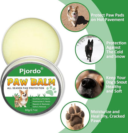 Dog Paw Cleaner, No-Rinse Pet Paw Cleanser for Dogs Large Medium Small XL Breed, Dog Paw Balm for Repairs Dry Cracked Paws, Dog Paw Protector Kit for Pet Foot Washer Care