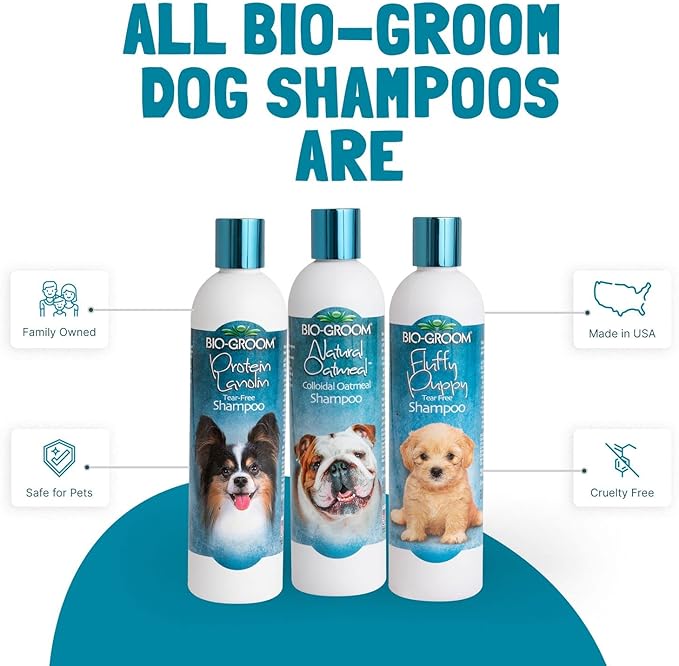Bio-Groom Oatmeal Dog Shampoo  for Allergies and Itching, Cruelty-Free, Dog Bathing Supplies, Puppy Shampoo for Sensitive Skin, Made in USA, Anti-Itch Dog Products  1 Gallon