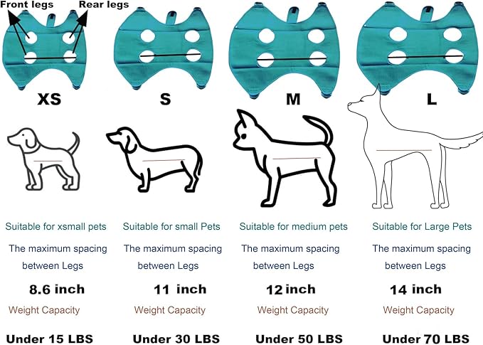 Dog Grooming Hammock with Flea Comb and Dog Nail Clipper, Pet Dog Grooming Hammock Harness with Cat Nail Clipper, Nail File and Dog Brush, Dog Sling for Nail Clipping/Nail Trimming (L, Green)