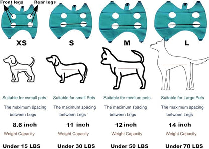 Dog Grooming Hammock with Flea Comb and Dog Nail Clipper, Pet Dog Grooming Hammock Harness with Cat Nail Clipper, Nail File and Dog Brush, Dog Sling for Nail Clipping/Nail Trimming (L, Green)