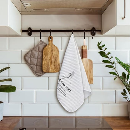 Dogtrovert Dog Kitchen Towels, Dog Lover Mom Gifts for Women Dish Towels for Kitchen Drying, Puppy Pet Lover Gifts Hand Towels for Bathroom, 16x24 Inch