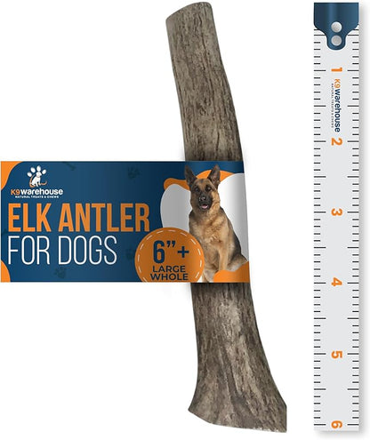 Elk Antlers for Dogs - Dog Antlers for Aggressive Chewers - USA Sourced Elk Antler for Dogs to Promote Oral Health - Long Lasting Antler Chews for Small, Medium, Large & XLarge Dogs