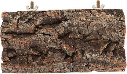 Dnoifne Cork Seat Board, Natural Wooden Parrot Bird Perch Stand, Natural Wooden Bird Cage Stand Pole Accessories for Parrot, Parakeet, Budgies, Lovebirds