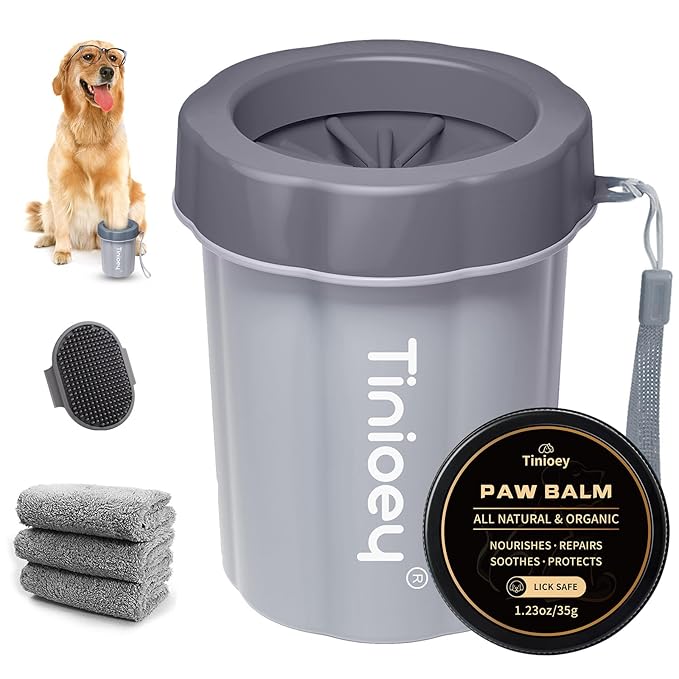 Dog Paw Cleaner for Medium Dogs, Dog Paw Washer, Muddy Paw Cleaner, Pet Foot Cleaner, Dog Paw Protector Kit
