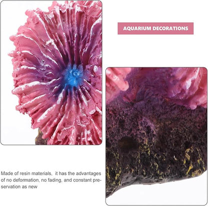 ABOOFAN Aquarium Coral Ornaments, Artificial Coral Reef Aquarium Ornament Reef Decor for Fish Tank Landscape Decoration