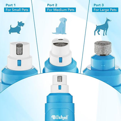 Boshel Pet Nail Grinder for Dogs, Dog Nail Grinder Quiet Noise, Dog Nail Trimmers for Large Dogs to Small Puppy & Cats, Nail Clippers for Dogs, Dog Nail File, Dog Nail Trimmer, Dog Toenail Grinder