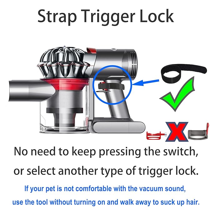 Dog Hair Vacuum Attachment for Dyson Cordless Upright Canister, Groom Tool Pet Shedding Brush for V6 V7 V8 V10 V11 V12 V15 DC40-DC65 UP13-UP30 Animal, Grooming Kit with Extension Hose Adapter