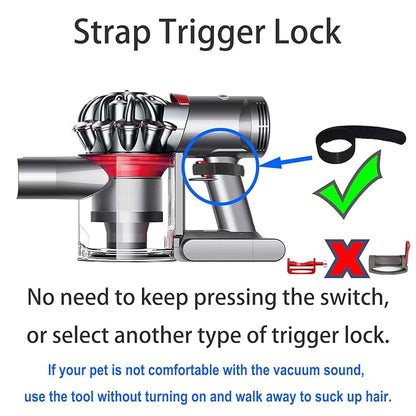 Dog Hair Vacuum Attachment for Dyson Cordless Upright Canister, Groom Tool Pet Shedding Brush for V6 V7 V8 V10 V11 V12 V15 DC40-DC65 UP13-UP30 Animal, Grooming Kit with Extension Hose Adapter