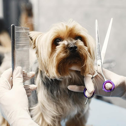 12 PCS Scissors Finger Rings Soft Silicone Scissors for Pet Grooming Scissors Accessories for Animal Hair Cutting Thumb Inserts Finger Protector Ring for Professional Barber