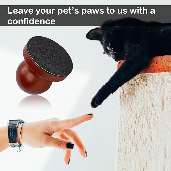 Dog Nail File, Quiet Dog Nails Scratch Pad Board with 6 Replaceable Filing Disc Dog Nail Portable Dog Nail Clippers for Grooming Dog Nail File Trimmer for Smoothing Pet Gifts