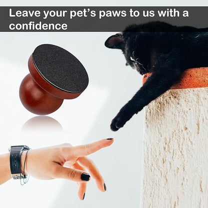 Dog Nail File, Quiet Dog Nails Scratch Pad Board with 6 Replaceable Filing Disc Dog Nail Portable Dog Nail Clippers for Grooming Dog Nail File Trimmer for Smoothing Pet Gifts