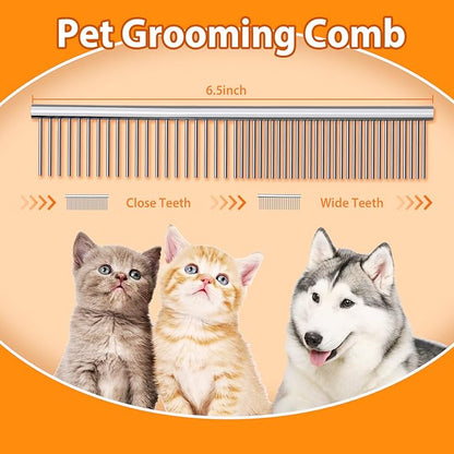 Dog Grooming Scissors Colorful Pet Trimming Scissors Set Professional Grooming Barber Scissors Kit 7 inch Stainless Steel Shears for Grooming and Hair Cutting