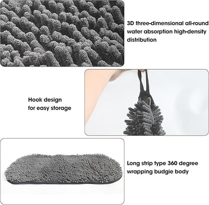 Dog Towels for Drying Dogs,Super Absorbent, Soft and Quick Pet Grooming Towel,Heavy Duty Microfiber Bath Towel, Pets' Bathing Supplies Cat,Machine Washable,31Inch X 12Inch