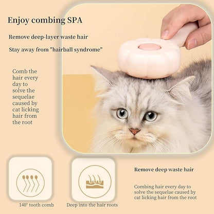 3PCS Cat Brush with Release Button,Dog Brush,Cat Brush Dog Brush for Shedding Grooming, Cat Brushes for Indoor Cats, Dog Grooming Brush Pet Brush for Semi-Short to Semi-Long Hair