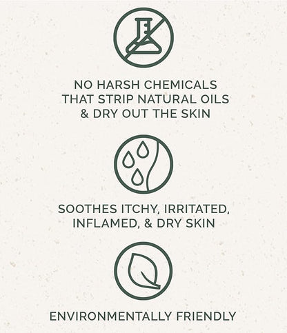 Certified Organic Dog Shampoo and Conditioner – Dog Shampoo Itchy Skin Relief and Puppy Essentials - Natural Handmade Honey & Oats, 3.8 oz Bar Soap - Chagrin Valley Soap & Salve