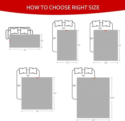 Moonsea Waterproof Dog Blanket Antislip Couch Cover for Dogs Washable Bed Cover Pet Sofa Couch Furniture Protector Cover for Kids Children Dog Cat(30" X 70")