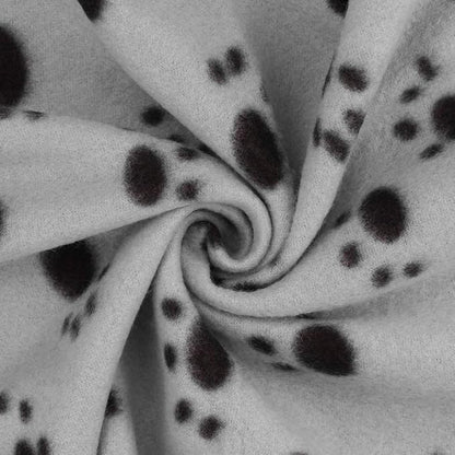 Comsmart Dog Blankets for Small Dogs, 6 Pack Puppy Blanket Cute Paw Print Pet Blanket for Dog, Puppy, Cat, Kitten, 24x28 inches, Grey