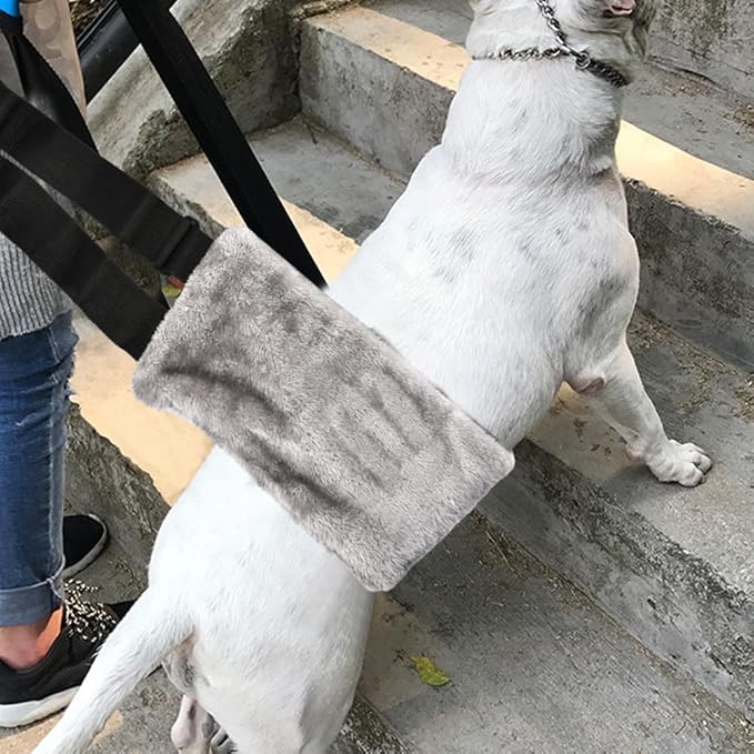 Dog Sling with Stainless Steel Pet Whistle, Dog Lifter for Large Elderly Dogs, Dog Support Harness for Back Legs, with Adjustable Japanese Buckle(Size:M)