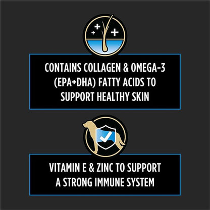 Purina Pro Plan Veterinary Supplements Skin Care Dog Supplements With Omega-3 Fish Oil and EPA and DHA - (Pack of 3) 30 ct. Pouches