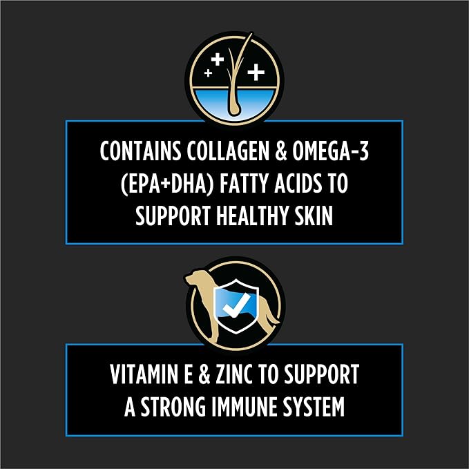 Purina Pro Plan Veterinary Supplements Skin Care Dog Supplements With Omega-3 Fish Oil and EPA and DHA - (Pack of 3) 60 ct. Pouches