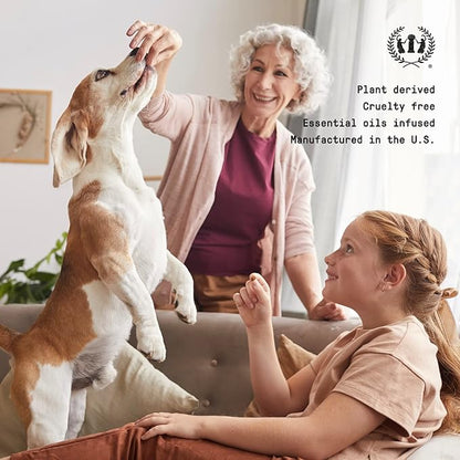 Muse Apothecary Pet Ritual Aromatic Waterless Dog Shampoo - No Rinse Dry Shampoo for Dogs & Cats - Essential Oils Infused, 16oz Fresh Bouquet