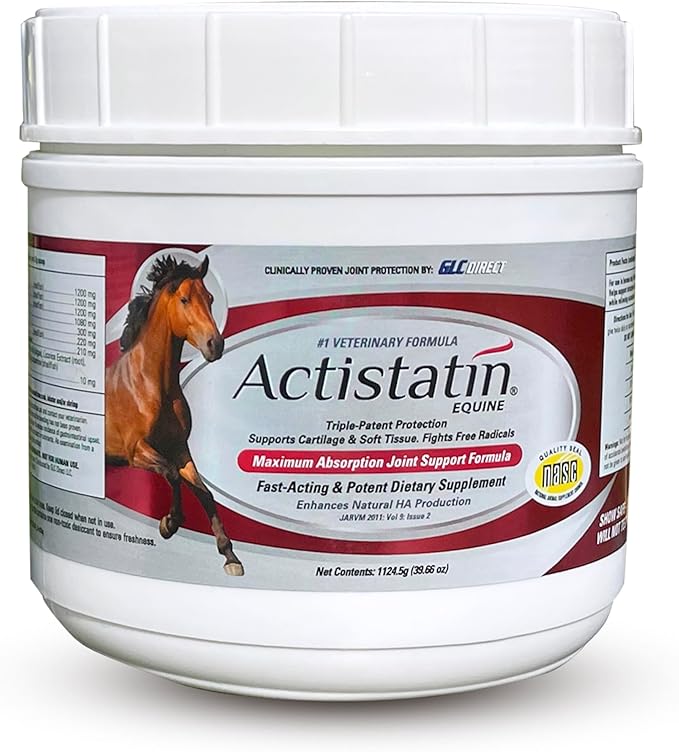 Actistatin Equine Powder - Horse Joint Supplement with Glucosamine & Chondroitin for Healthy Joints & Bones - Clinically Proven Cartilage & Soft Tissue Support for Horses - 39.65 oz - 90 Day Supply