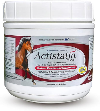 Actistatin Equine Powder - Horse Joint Supplement with Glucosamine & Chondroitin for Healthy Joints & Bones - Clinically Proven Cartilage & Soft Tissue Support for Horses - 39.65 oz - 90 Day Supply