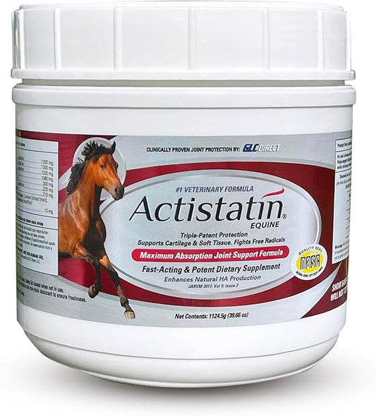 Actistatin Equine Powder - Horse Joint Supplement with Glucosamine & Chondroitin for Healthy Joints & Bones - Clinically Proven Cartilage & Soft Tissue Support for Horses - 39.65 oz - 90 Day Supply