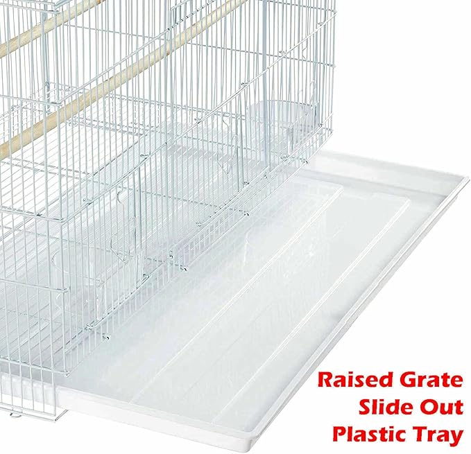 Lot of 6 Breeding Bird Carrier Cage for Parakeet Canary Finch Loverbird (White)