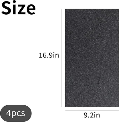 4 PCS Dog Nail Scratch Board Sandpaper Replacement 16.85 * 9.21 inch, Self-Adhesive Sandpaper, Suitable M-Shaped Dog Scratch Pad, L Size