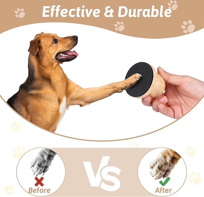 Dog Nail File Board, Cat Nail File for Cats, Dog Scratch Pad for Nails, Dog Nail Scratch Board for Dogs, Nail File for Dogs,Cat Nail File Scratcher,Pet Nail File with 3 Pcs Replaceable Sandpaper(Wood)