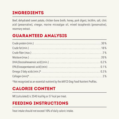 Chewy Strips Hip & Joint Support Beef Recipe, Dog Treat 4oz