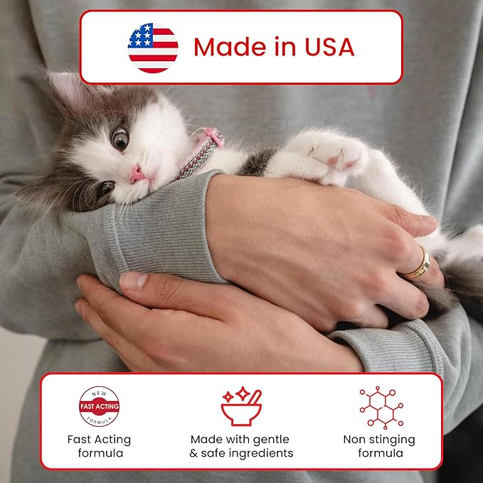 Amate Medicated Dog Wipes for Ear Skin & Coat - Pet Wipes for Dogs & Cats - 2.5 Small Wipes - Relieve Skin Issues, Hot Spots & Irritation - Pack of 50