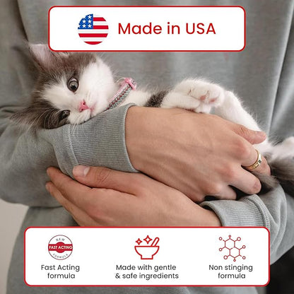 Amate Medicated Dog Wipes for Ear Skin & Coat - Pet Wipes for Dogs & Cats - 2.5 Small Wipes - Relieve Skin Issues, Hot Spots & Irritation - Pack of 50